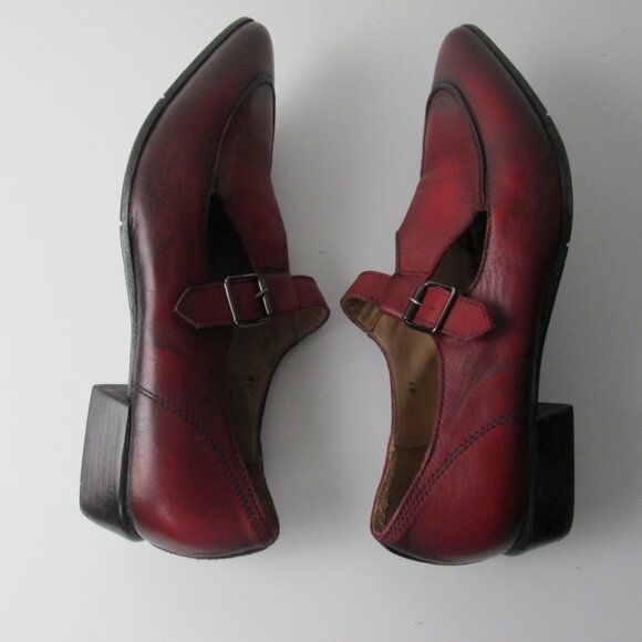 MOMA Woman Leather Oxford Mary Jane Point Toe Shoes Vintage Size EUR 41/10 US - Picture 4 of 9